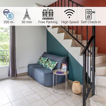 Apartamento Le Duplex , Proche Gare Rer, Parking, Arrivee Autonome Palaiseau Exterior foto