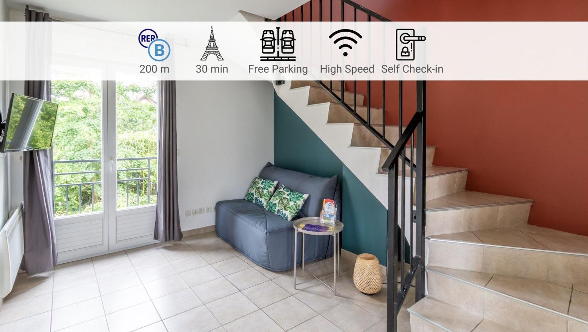Apartamento Le Duplex , Proche Gare Rer, Parking, Arrivee Autonome Palaiseau Exterior foto
